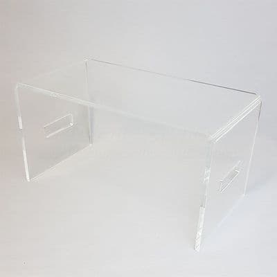 Clear acrylic laptop tray