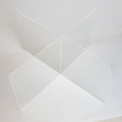 Cross Divider Office Desk Screen 120cm wide