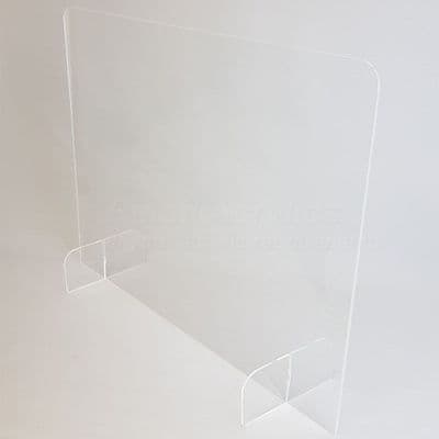 Flat Pack Sneeze Guard 75cm wide