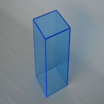 Fluorescent Blue Acrylic Pedestal / Plinth