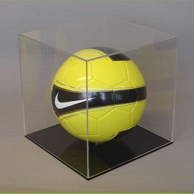 Football Display Case with Black Base