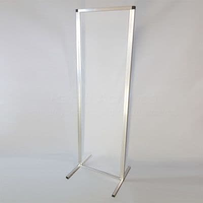Free standing Sneeze Guard Screen  Clear 100cm wide