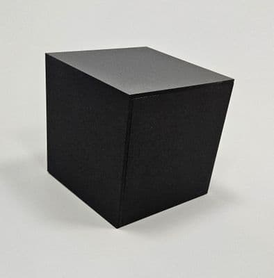 Matt Black Acrylic Display Cube