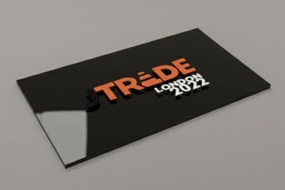 Printed Black Acrylic Sheet