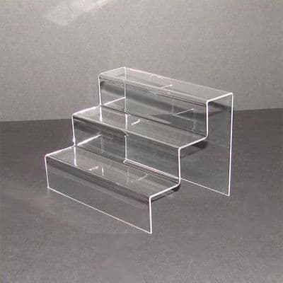 Small - Clear Acrylic 3 Step Display Stand