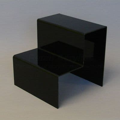 Standard  Black Acrylic 2 Step Display Stand