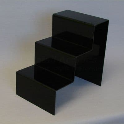 Standard  Black Acrylic 3 Step Display Stand