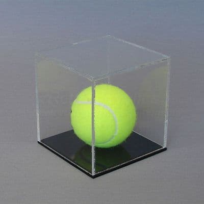 Tennis Ball Display Case with Black Base
