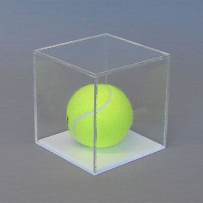 Tennis Ball Display Case with White Base