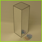 Acrylic pedestal / plinth - Frost, Black, White, Mirror, Opal