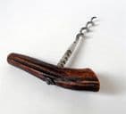 19th Century Antique  Corkscrew Stag Antler Horn Direct Pull T Pull Circa 1900s