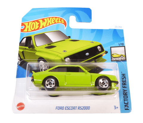 2024 Toy Die Cast Model Hot Wheels Ford Escort RS2000 1:64 Factory Fresh - Brand New & Sealed