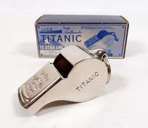 Acme Hudson Titanic White Star Line Mates Thunderer Whistle Circa 2010 Escargot Boxed Certificate