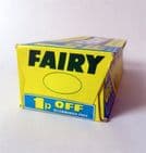Vintage Packaging 2 Large Proctor & Gamble Fairy Household Soap Original Box 1970s 1p OFF Price