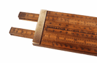 Antique 1849-1882 Dring Fage Tooley St London Customs Excise Double Sided Slide Rule IR Crown Mark