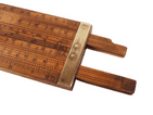 Antique 1849-1882 Dring Fage Tooley St London Customs Excise Double Sided Slide Rule IR Crown Mark