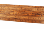 Antique 1849-1882 Dring Fage Tooley St London Customs Excise Double Sided Slide Rule IR Crown Mark