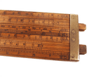 Antique 1849-1882 Dring Fage Tooley St London Customs Excise Double Sided Slide Rule IR Crown Mark