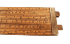 Antique 1849-1882 Dring Fage Tooley St London Customs Excise Double Sided Slide Rule IR Crown Mark