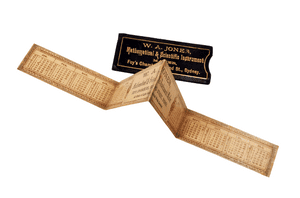 Antique 1889 Folding 4 Fold Rule Ruler W A Jones Mathematical Scientific Instrument Maker Sydney