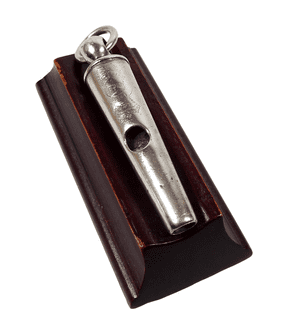 Antique 19thC Kohler Silver Plate Beaufort Conical Whistle 1852 2nd Burma War Department Military