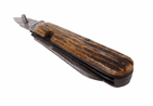 Antique A Milns Sheffield Farmers Agricultral Pocket Knife Knive Stag Jigged Bone Scales Fleam