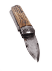 Antique A Milns Sheffield Farmers Agricultral Pocket Knife Knive Stag Jigged Bone Scales Fleam