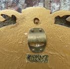 Antique Art Deco Atsonia Ornate Gilt Rococo Style Wall Mirror 1930s Original Label & Hanger