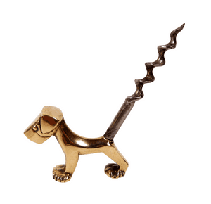 Antique Art Deco Peerage Pearson Page England Brass Figural Dog Terrier Corkscrew 1930s