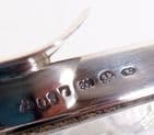 Antique Austrian Cut Glass Silver Mounted Cigar Cigarette Ashtray Alexander Sturm Carinthian State