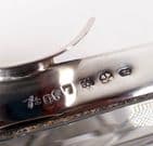 Antique Austrian Cut Glass Silver Mounted Cigar Cigarette Ashtray Alexander Sturm Carinthian State