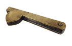 Antique BAM + Brass & Cast Steel Medical Vets Veterinary Pocket 3 Blade Fleam Bloodletting Circ 1880