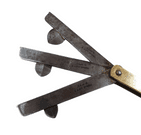 Antique BAM + Brass & Cast Steel Medical Vets Veterinary Pocket 3 Blade Fleam Bloodletting Circ 1880