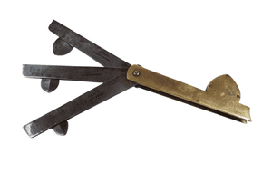 Antique BAM + Brass & Cast Steel Medical Vets Veterinary Pocket 3 Blade Fleam Bloodletting Circ 1880