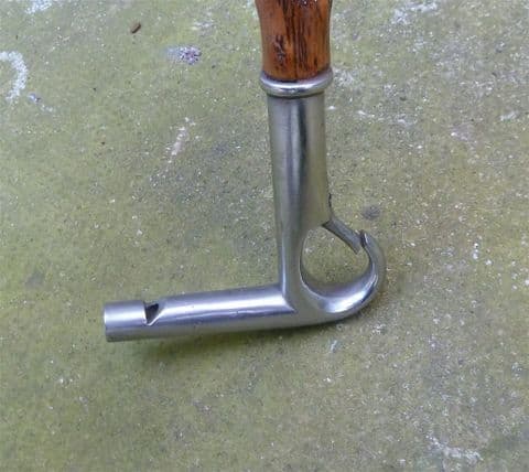 Antique Blackwell's Patent Blackthorn Walking Stick Whistle Dog Leash Clip Circa 1890