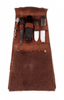 Antique Boentgen Sabin Solingen German Bonsa Bonanza Leather Cased Multi Tool Kit Pocket Knife