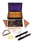 Antique Boxed Bromley Bolton Technical Drawing Compass Set Architect Draughtsman Dividers Tools Etc