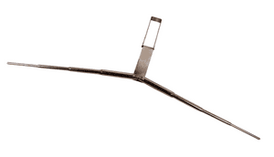 Antique Boxed Chrome 1913 US Midget Patent Folding Coathanger Coat Garment Hanger Travel Office