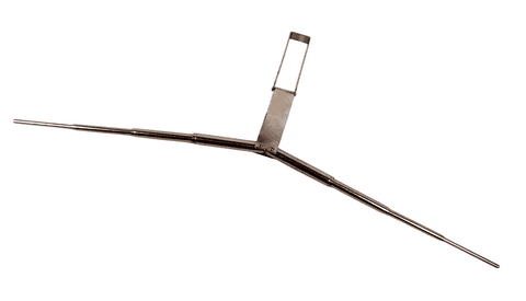 Antique Boxed Chrome 1913 US Midget Patent Folding Coathanger Coat Garment Hanger Travel Office