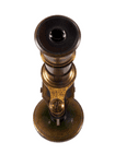 Antique Boxed French Brass Student Compound Microscope Circa 1880/1900s Portable Swivel Base