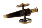 Antique Brass Battle of Waterloo 1815 Cannon Model Circa 1910 Napoleonic Crest La Baleine