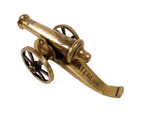 Antique Brass Battle of Waterloo 1815 Cannon Model Circa 1910 Napoleonic Crest La Baleine