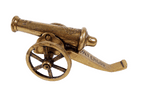 Antique Brass Battle of Waterloo 1815 Cannon Model Circa 1910 Napoleonic Crest La Baleine
