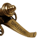 Antique Brass Battle of Waterloo 1815 Cannon Model Circa 1910 Napoleonic Crest La Baleine