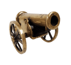Antique Brass Battle of Waterloo 1815 Cannon Model Circa 1910 Napoleonic Crest La Baleine
