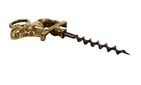 Antique Brass 'Bulldog' Figural  2 Finger Pull Corkscrew  Circa 1930s Unknown Maker Dog