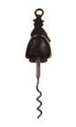 Antique Brass 'Jenny Jones' Cymru Figural  2 Finger Pull Corkscrew 1930s Welsh Elpec Lloyd Pascal
