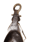 Antique Brass 'Jenny Jones' Cymru Figural  2 Finger Pull Corkscrew 1930s Welsh Elpec Lloyd Pascal