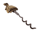 Antique Brass 'Jenny Jones' Cymru Figural  2 Finger Pull Corkscrew 1930s Welsh Elpec Lloyd Pascal