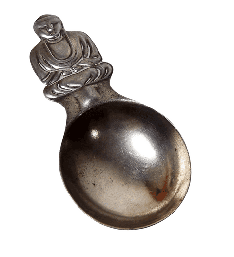Antique Buddha Tea Caddy Spoon 1920s Figural Advertising?